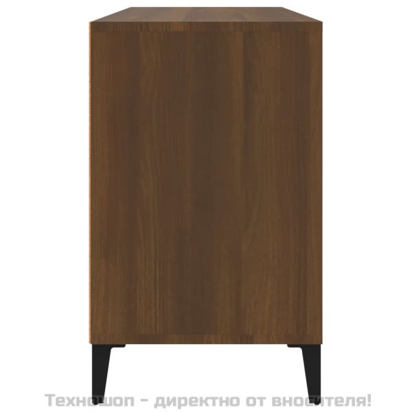 Шкаф за обувки, кафяв дъб, 102x36x60 см, инженерно дърво