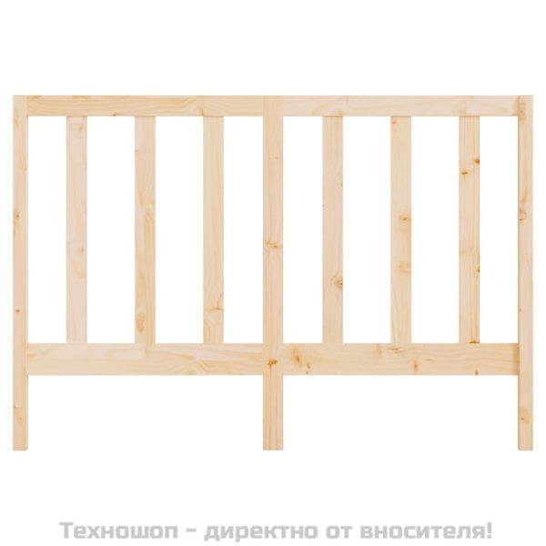 Горна табла за легло, 141x4x100 см, бор масив