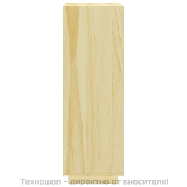 Библиотека/разделител за стая, 40x35x103 см, бор масив