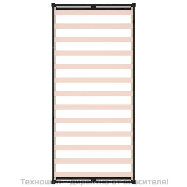 рамка за легло черна 75x190 см Small Single дърво масив