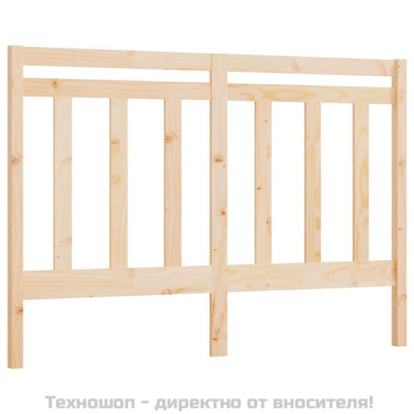 Горна табла за легло, 126x4x100 см, бор масив