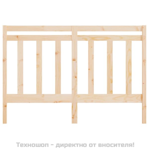 Горна табла за легло, 126x4x100 см, бор масив
