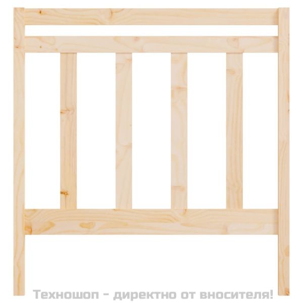 Горна табла за легло, 95x4x100 см, бор масив