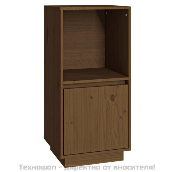 Сайдборд, меденокафяв, 38x35x80 см, бор масив