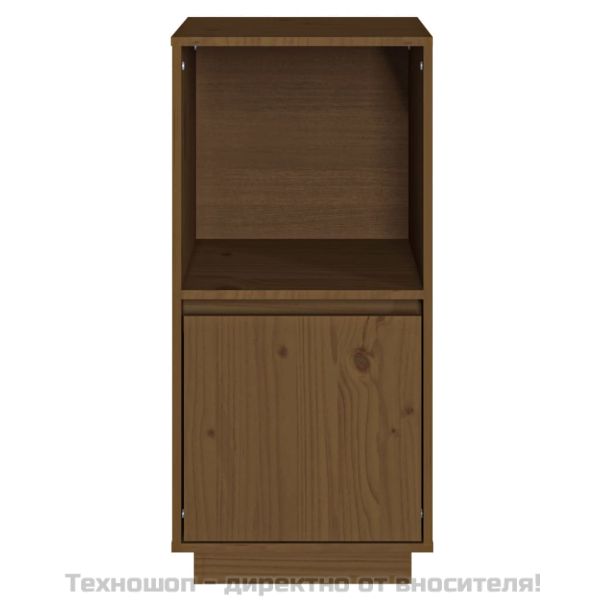 Сайдборд, меденокафяв, 38x35x80 см, бор масив