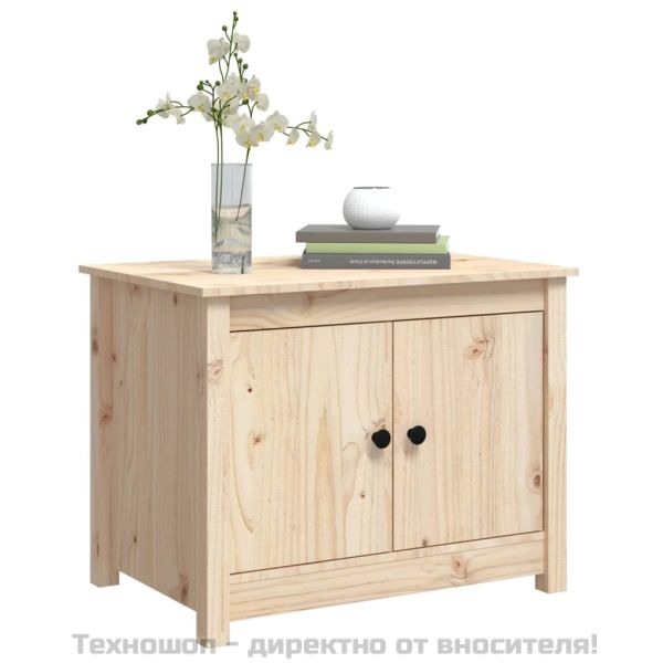 Кафе маса, 71x49x55 см, борово дърво масив