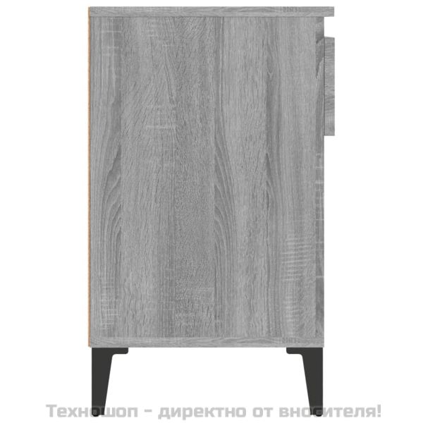 Шкаф за обувки, сив сонома, 102x36x60 см, инженерно дърво
