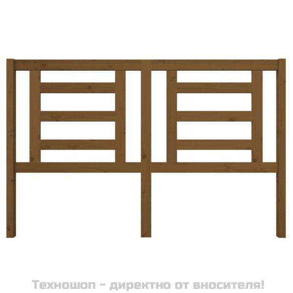 Горна табла за легло, меденокафява, 156x4x100 см, бор масив