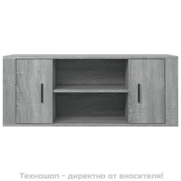 ТB шкаф, сив сонома, 100x35x40 см, инженерно дърво