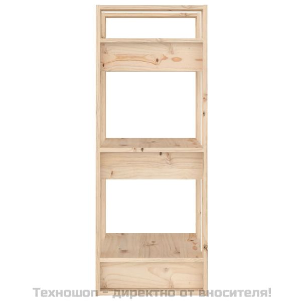 Библиотека/разделител за стая, 41x35x91 см, бор масив