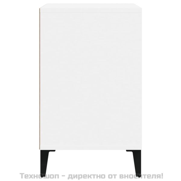 Шкаф за обувки, бял, 102x36x60 см, инженерно дърво