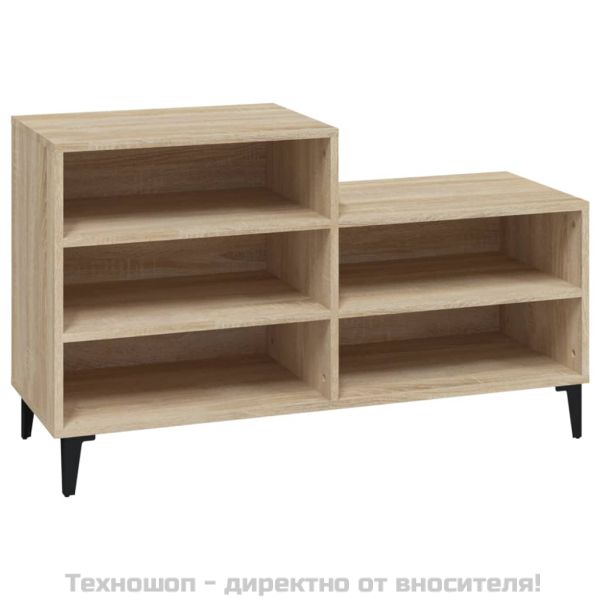 Шкаф за обувки, дъб сонома, 102x36x60 см, инженерно дърво