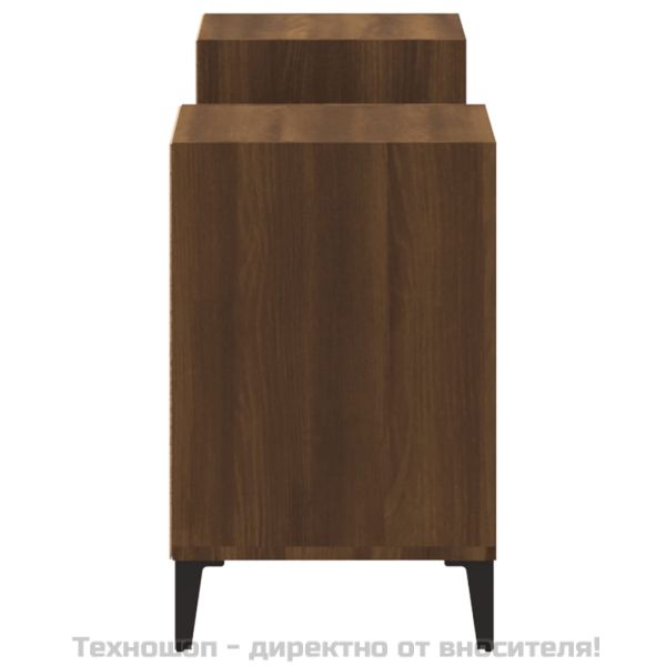 ТВ шкаф, кафяв дъб, 160x35x55 см, инженерно дърво