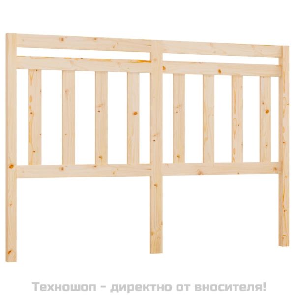 Горна табла за легло, 126x4x100 см, бор масив