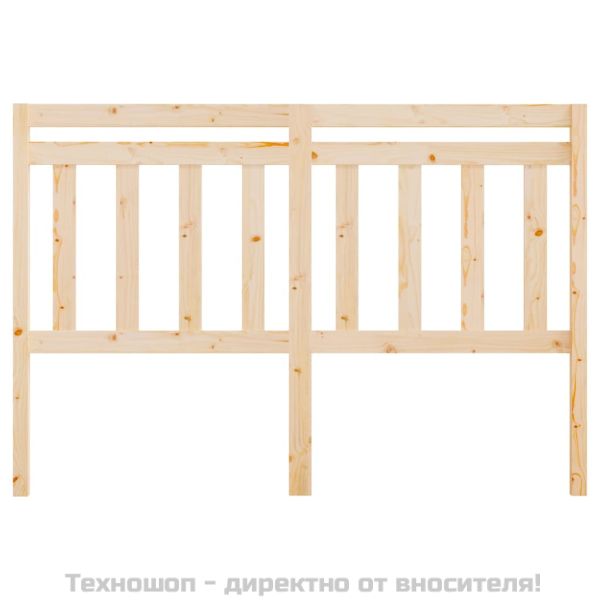Горна табла за легло, 126x4x100 см, бор масив