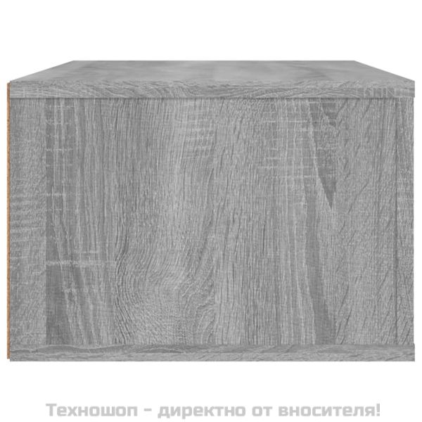 Висящ ТВ шкаф, сив сонома, 80x36x25 см, инженерно дърво