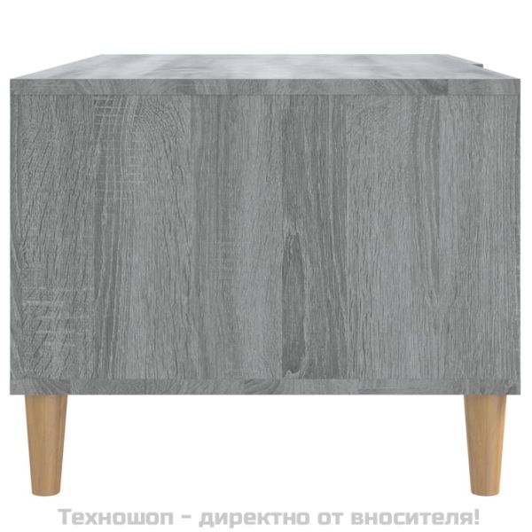 Кафе маса, сив сонома, 89,5x50x40 см, инженерно дърво