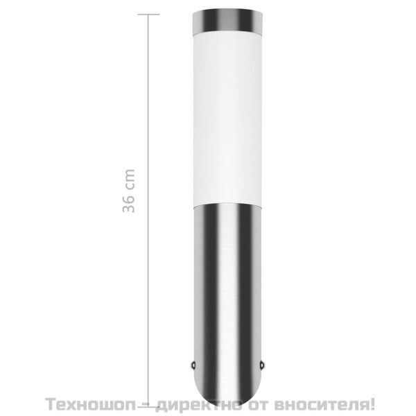 Лампа за стена от неръждаема стомана, водоустойчива