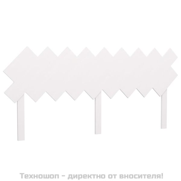 Горна табла за легло, бяла, 178x3x80,5 см, бор масив