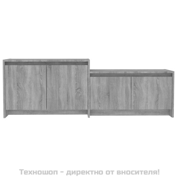 ТB шкаф, сив сонома, 146,5x35x50 см, инженерно дърво