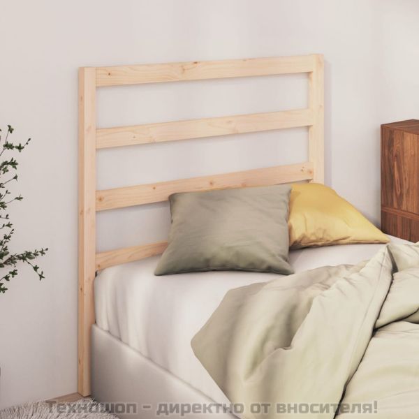 Горна табла за легло, 95x4x100 см, бор масив