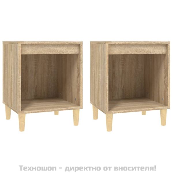 Нощни шкафчета, 2 бр, сонома дъб, 40x35x50 см