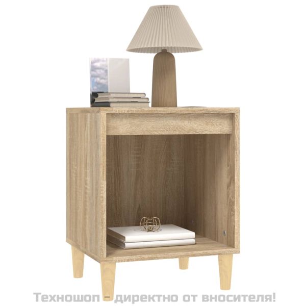 Нощни шкафчета, 2 бр, сонома дъб, 40x35x50 см