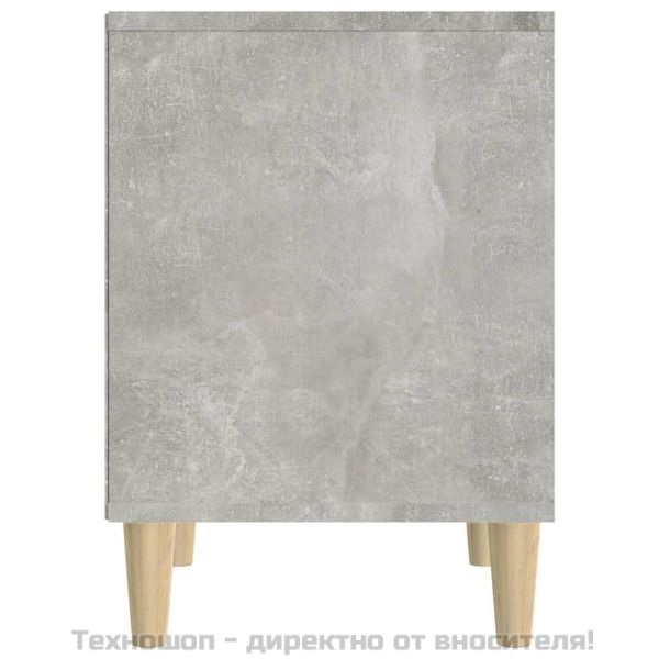 Нощни шкафчета, 2 бр, бетонно сиво, 40x35x50 см
