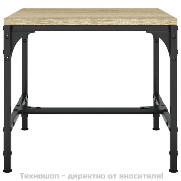 Странични маси, 2 бр, Дъб сонома, 40x40x35 см, инженерно дърво