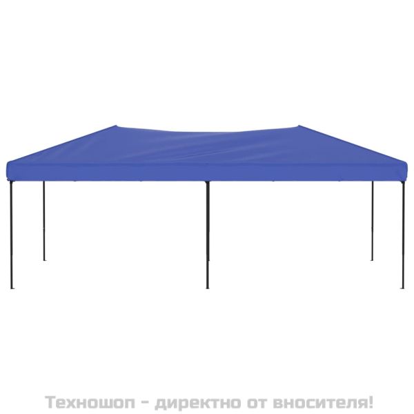 Сгъваема парти палатка, синя, 3x6 м