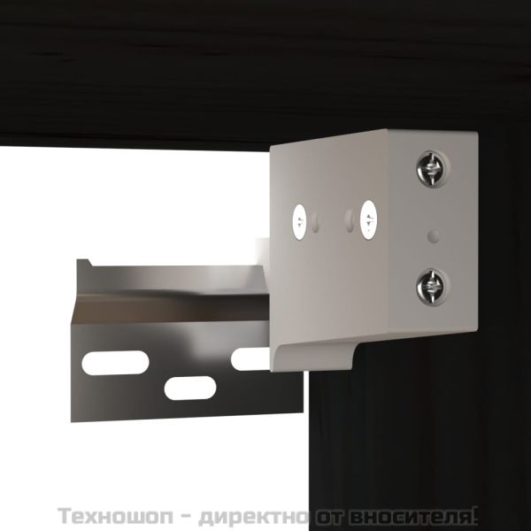 Стенни шкафове, 2 бр, черни, 60x30x30 см, бор масив