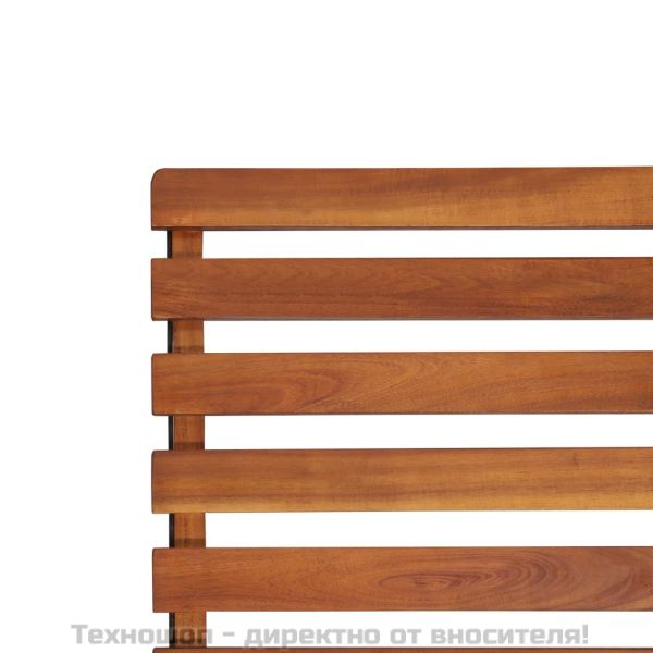 Градински стол тип шезлонг, акация масив