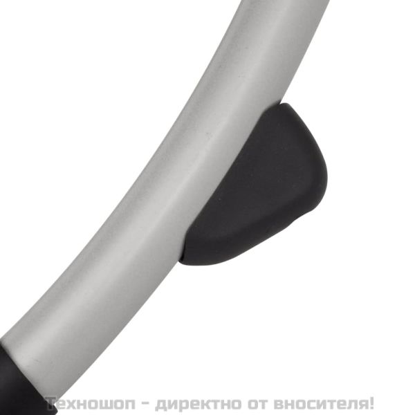 Външен геометричен шезлонг, стомана, кремав