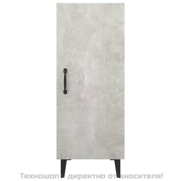 Сайдборд, бетонно сив, 34,5x34x90 см, инженерно дърво