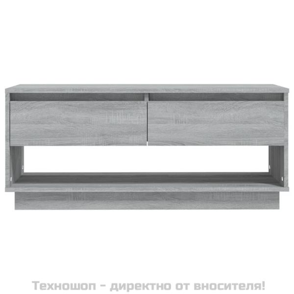 ТB шкаф, сив сонома, 102x41x44 см, инженерно дърво