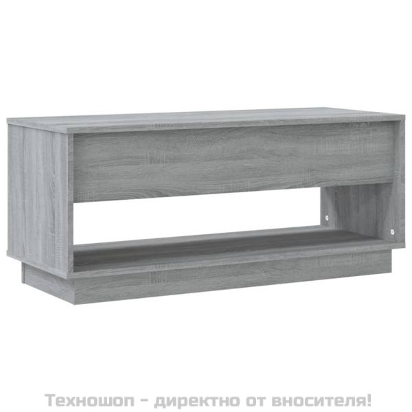 ТB шкаф, сив сонома, 102x41x44 см, инженерно дърво