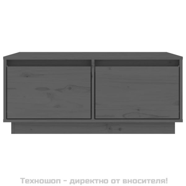 Кафе маса, сива, 80x50x35 см, бор масив