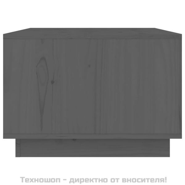 Кафе маса, сива, 80x50x35 см, бор масив