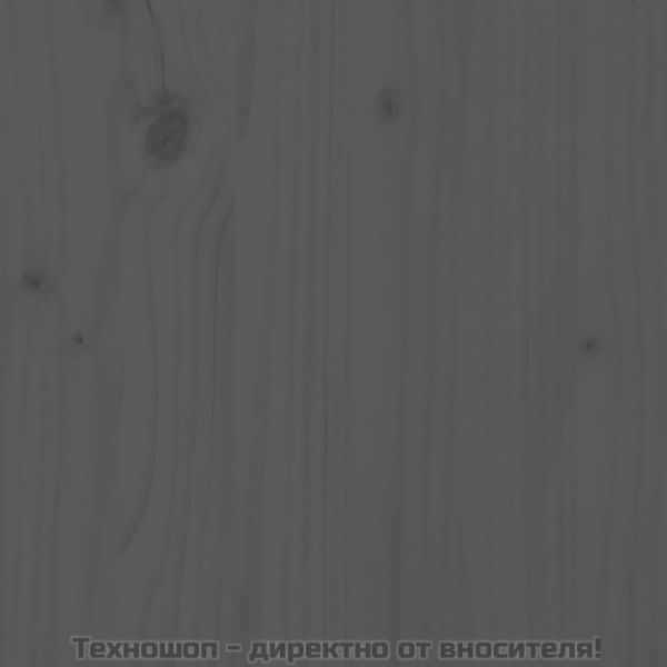 Кафе маса, сива, 80x55x40,5 см, борово дърво масив