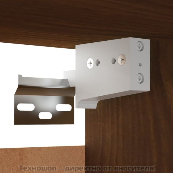 Стенен ТВ шкаф, кафяв дъб, 30,5x30x30 см