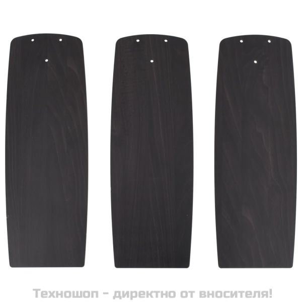 Таванен вентилатор с лампа и дистанционно 108 см тъмнокафяв