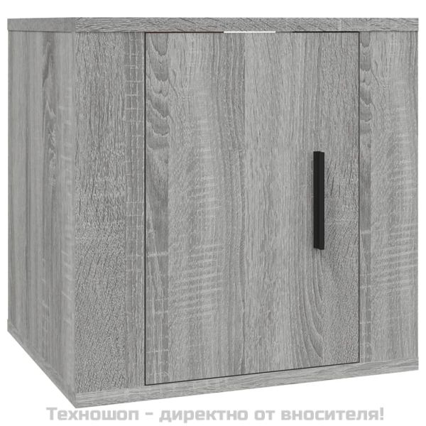 ТВ шкафове за стенен монтаж, 2 бр, сив сонома, 40x34,5x40 см