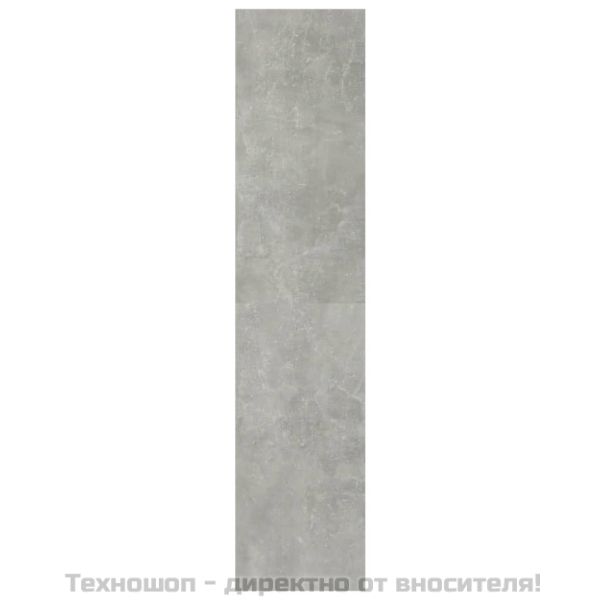 Библиотека/разделител за стая, бетонно сива, 100x30x135 см