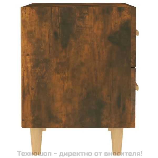 Нощни шкафчета, 2 бр, опушен дъб, 40x35x47,5 см