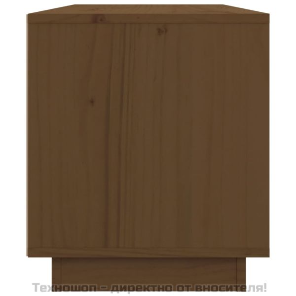 ТВ шкаф, меденокафяв, 80x34x40 см, бор масив