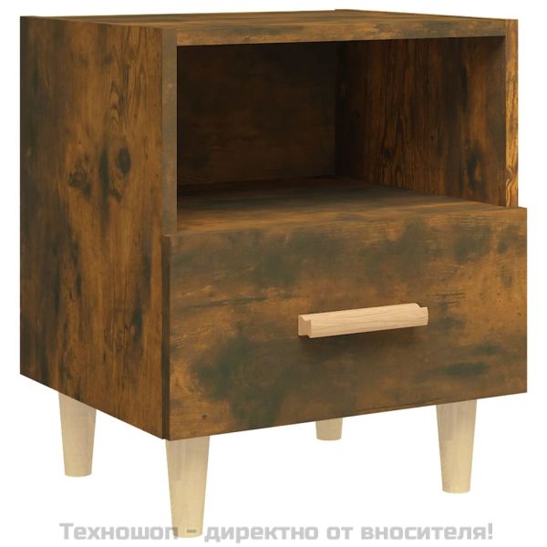 Нощно шкафче, опушен дъб, 40x35x47 см