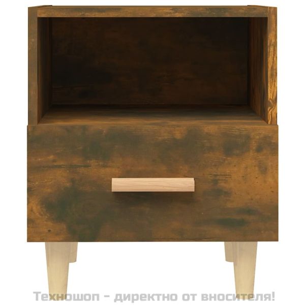 Нощно шкафче, опушен дъб, 40x35x47 см