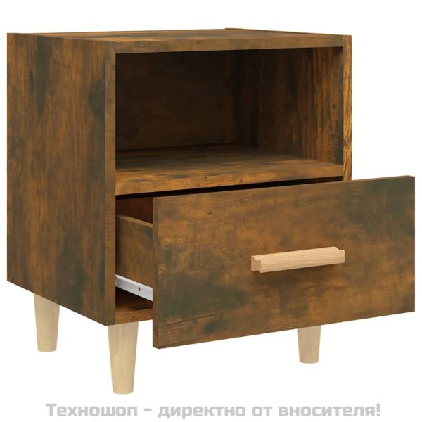 Нощно шкафче, опушен дъб, 40x35x47 см