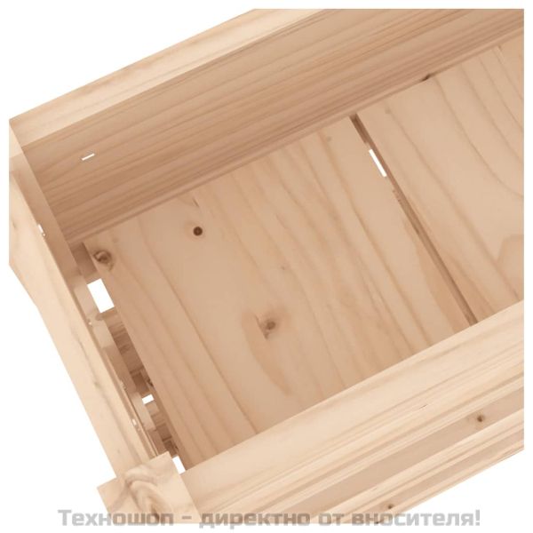 Плантер, 112x25x104,5 см, борово дърво масив