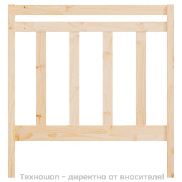 Горна табла за легло, 106x4x100 см, бор масив